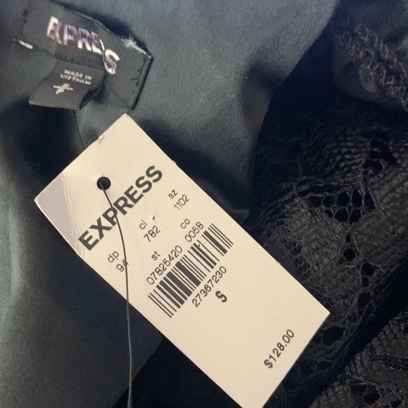 Express Lace Puff Sleeve Fit And Flare Dress- NWT - Picture 15 of 15